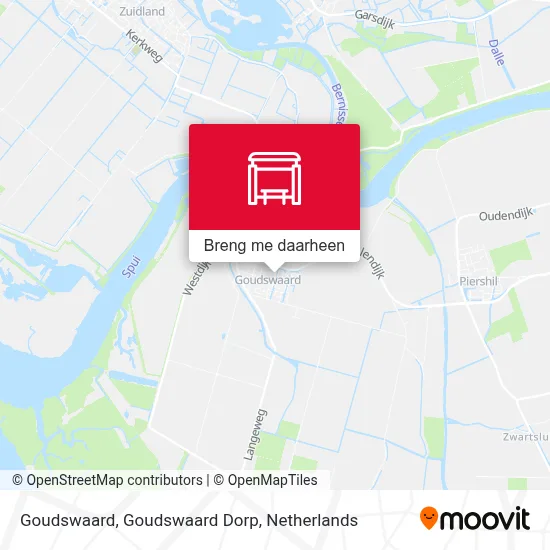 Goudswaard, Goudswaard Dorp kaart