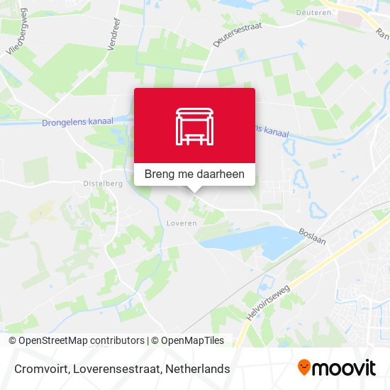 Cromvoirt, Loverensestraat kaart