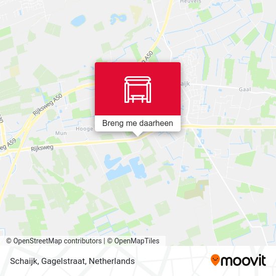 Schaijk, Gagelstraat kaart