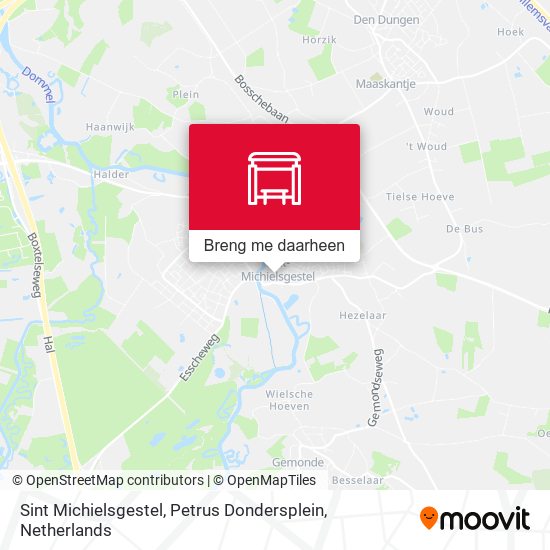 Sint Michielsgestel, Petrus Dondersplein kaart