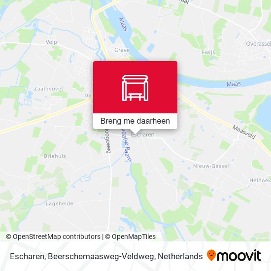 Escharen, Beerschemaasweg-Veldweg kaart