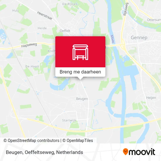 Beugen, Oeffeltseweg kaart