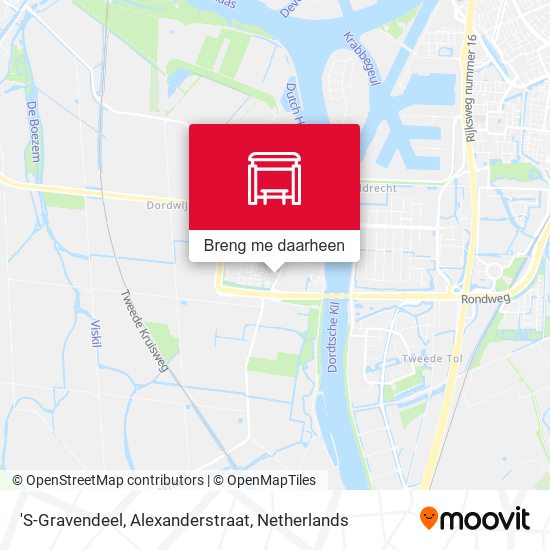 'S-Gravendeel, Alexanderstraat kaart