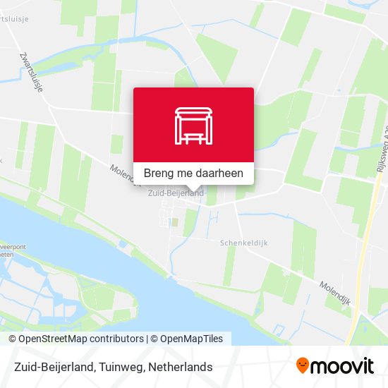 Zuid-Beijerland, Tuinweg kaart