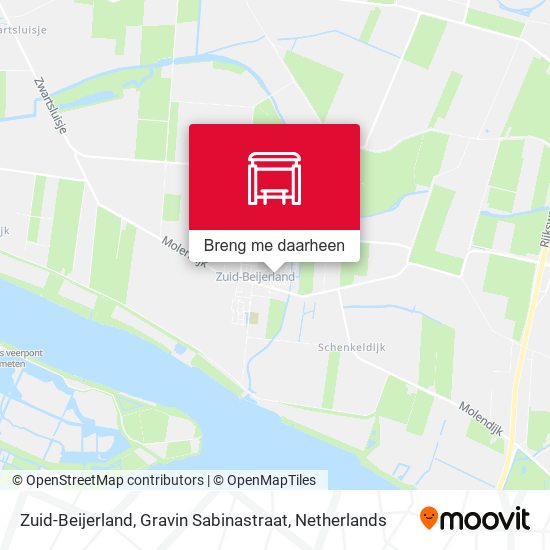 Zuid-Beijerland, Gravin Sabinastraat kaart