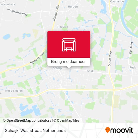 Schaijk, Waalstraat kaart