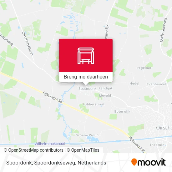 Spoordonk, Spoordonkseweg kaart