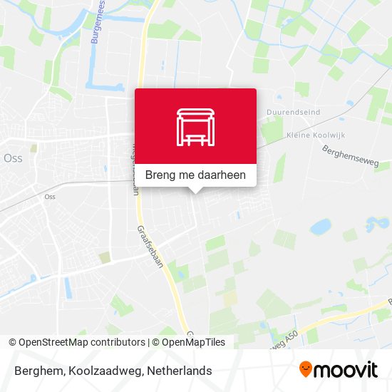 Berghem, Koolzaadweg kaart