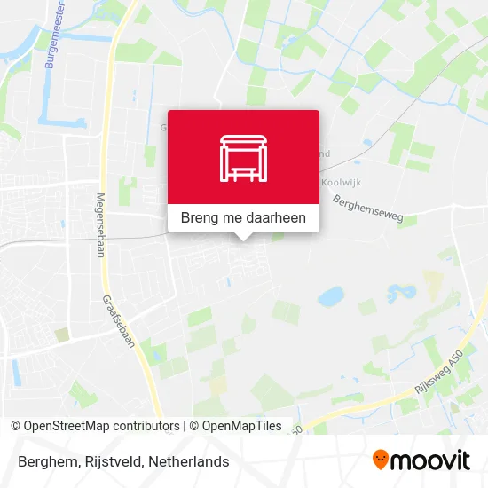 Berghem, Rijstveld kaart