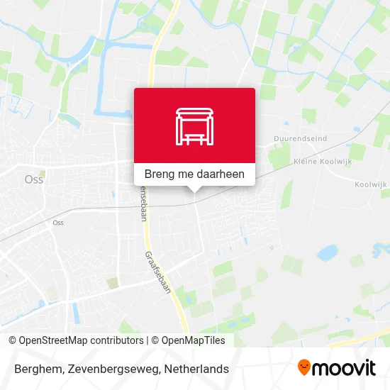 Berghem, Zevenbergseweg kaart