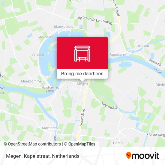 Megen, Kapelstraat kaart