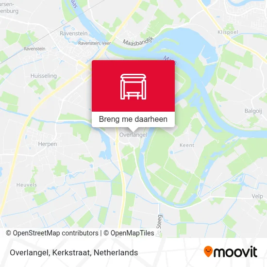 Overlangel, Kerkstraat kaart