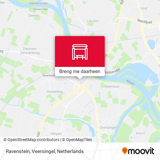 Ravenstein, Veersingel kaart