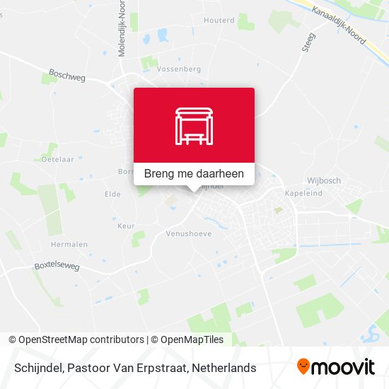 Schijndel, Pastoor Van Erpstraat kaart