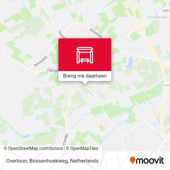 Overloon, Bossenhoekweg kaart