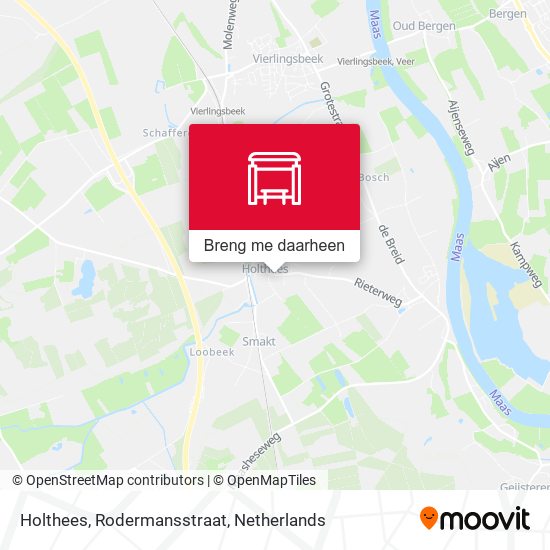 Holthees, Rodermansstraat kaart