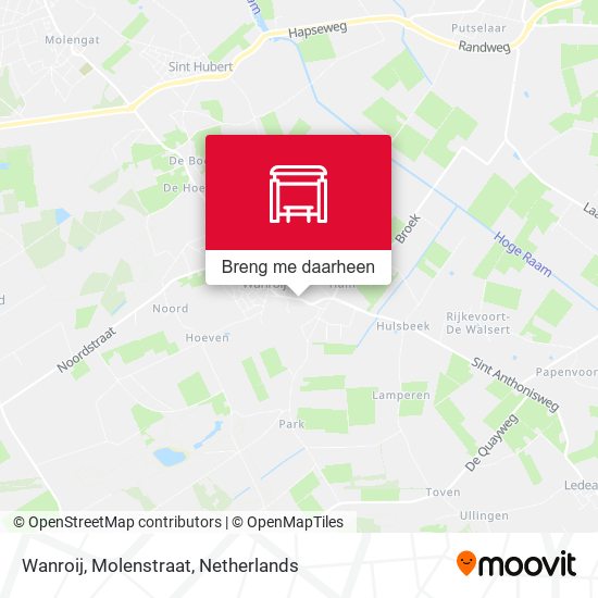 Wanroij, Molenstraat kaart