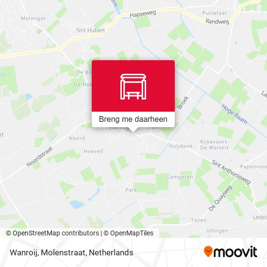 Wanroij, Molenstraat kaart