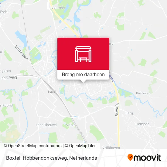 Boxtel, Hobbendonkseweg kaart
