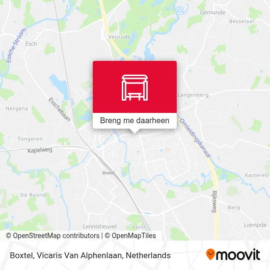 Boxtel, Vicaris Van Alphenlaan kaart