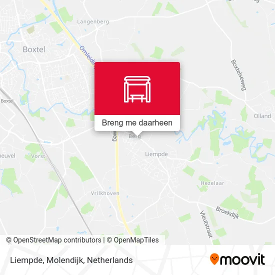 Liempde, Molendijk kaart
