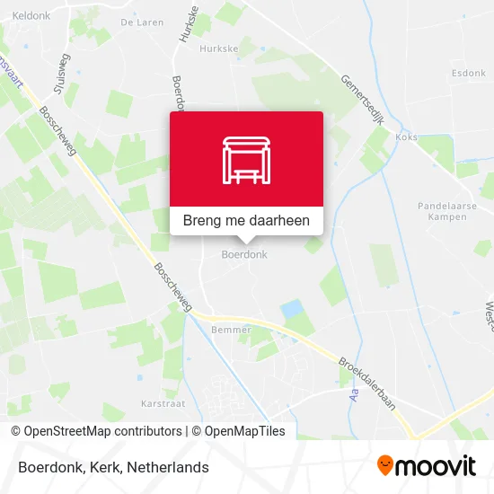 Boerdonk, Kerk kaart