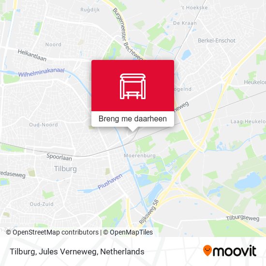 Tilburg, Jules Verneweg kaart