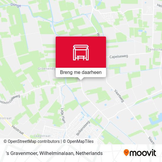 's Gravenmoer, Wilhelminalaan kaart
