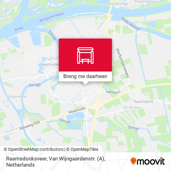 Raamsdonksveer, Van Wijngaardenstr. (A) kaart