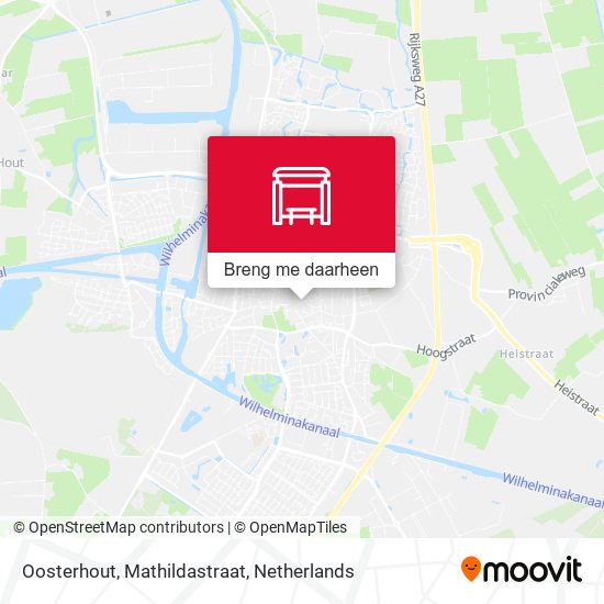 Oosterhout, Mathildastraat kaart