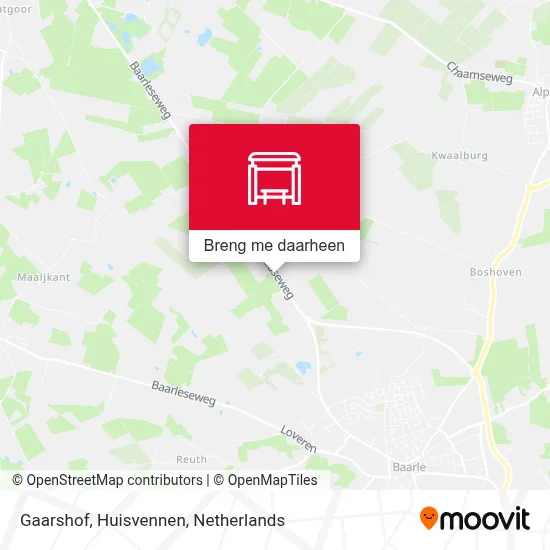 Gaarshof, Huisvennen kaart