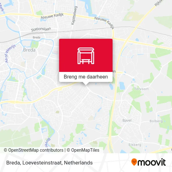 Breda, Loevesteinstraat kaart