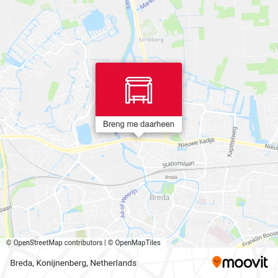 Breda, Konijnenberg kaart