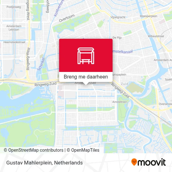 Gustav Mahlerplein kaart