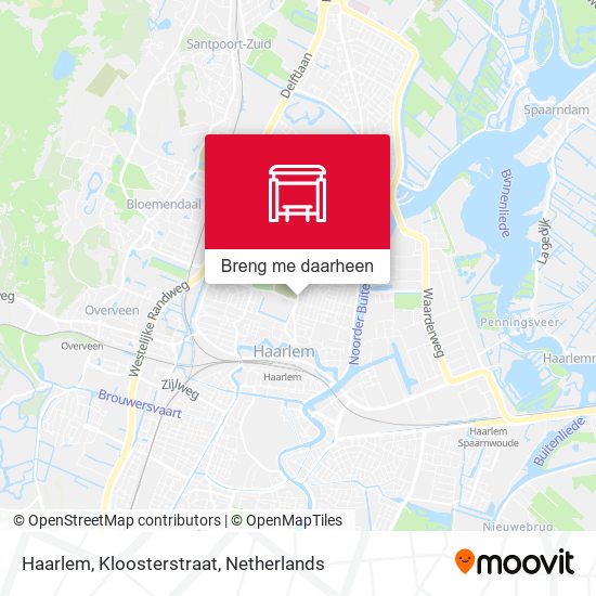 Haarlem, Kloosterstraat kaart
