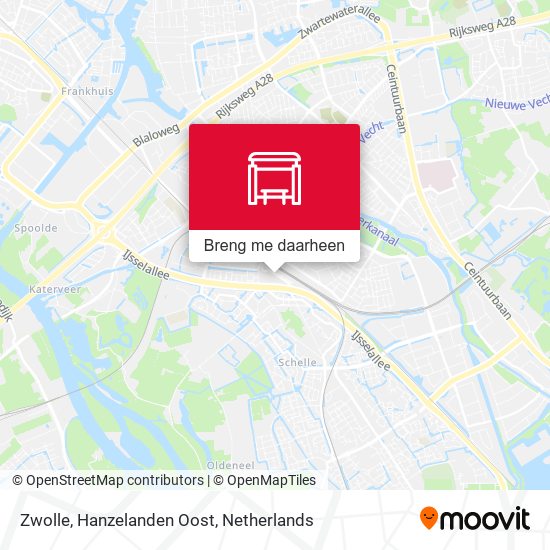 Zwolle, Hanzelanden Oost kaart