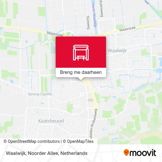 Waalwijk, Noorder Allee kaart