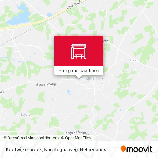 Kootwijkerbroek, Nachtegaalweg kaart