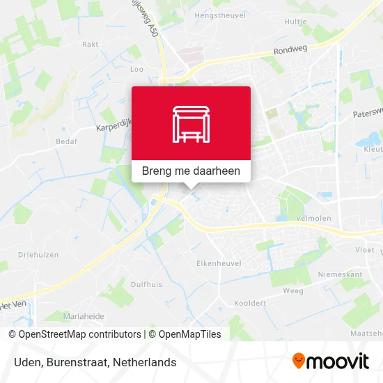 Uden, Burenstraat kaart