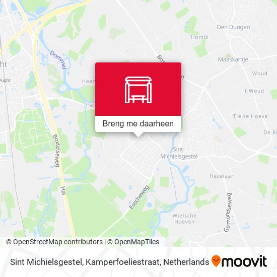 Sint Michielsgestel, Kamperfoeliestraat kaart