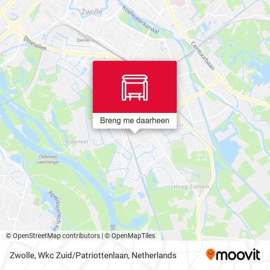 Zwolle, Wkc Zuid / Patriottenlaan kaart