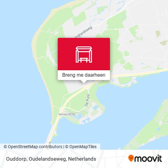 Ouddorp, Oudelandseweg kaart