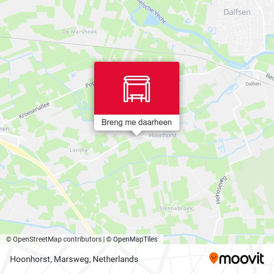 Hoonhorst, Marsweg kaart