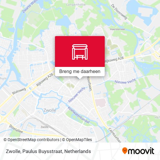 Zwolle, Paulus Buysstraat kaart