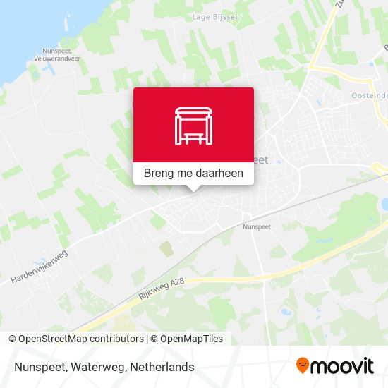 Nunspeet, Waterweg kaart