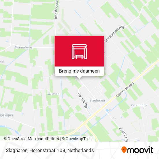 Slagharen, Herenstraat 108 kaart