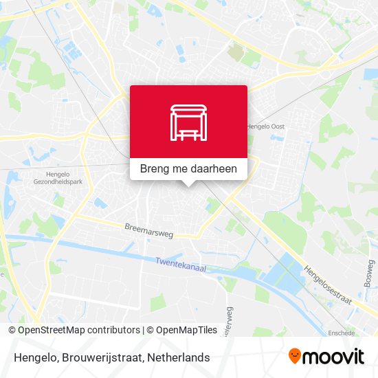 Hengelo, Brouwerijstraat kaart