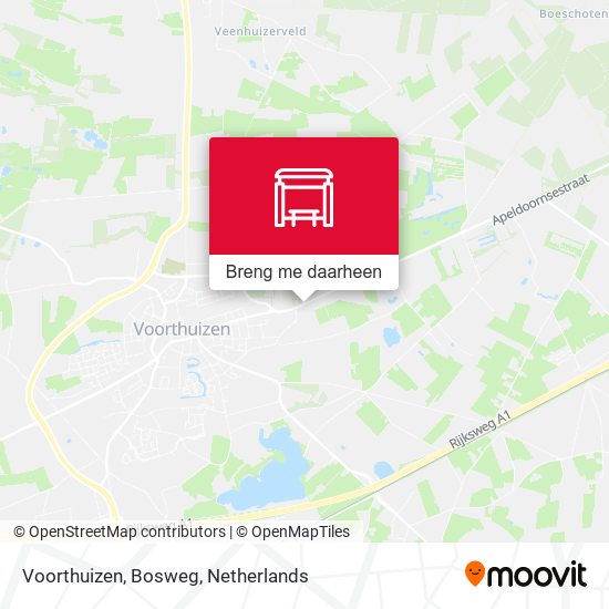 Voorthuizen, Bosweg kaart