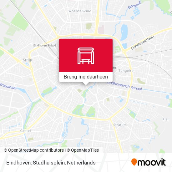 Eindhoven, Stadhuisplein kaart