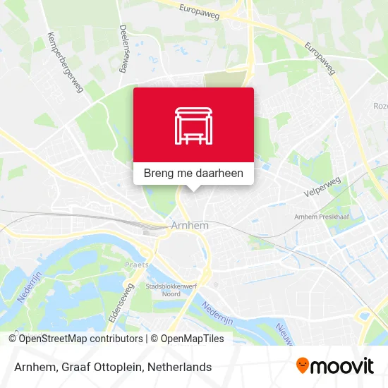 Arnhem, Graaf Ottoplein kaart